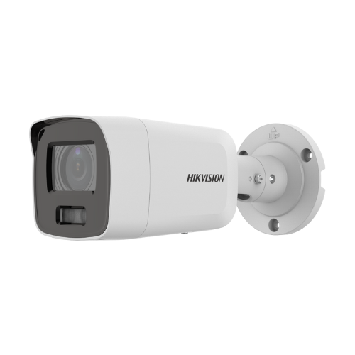 Hikvision DS-2CD2087G2-LU 8MP Gen2 ColorVu मिनी बुलेट कैमरा एक्यूसेंस और माइक 30m सफेद LED 2.8mm के साथ